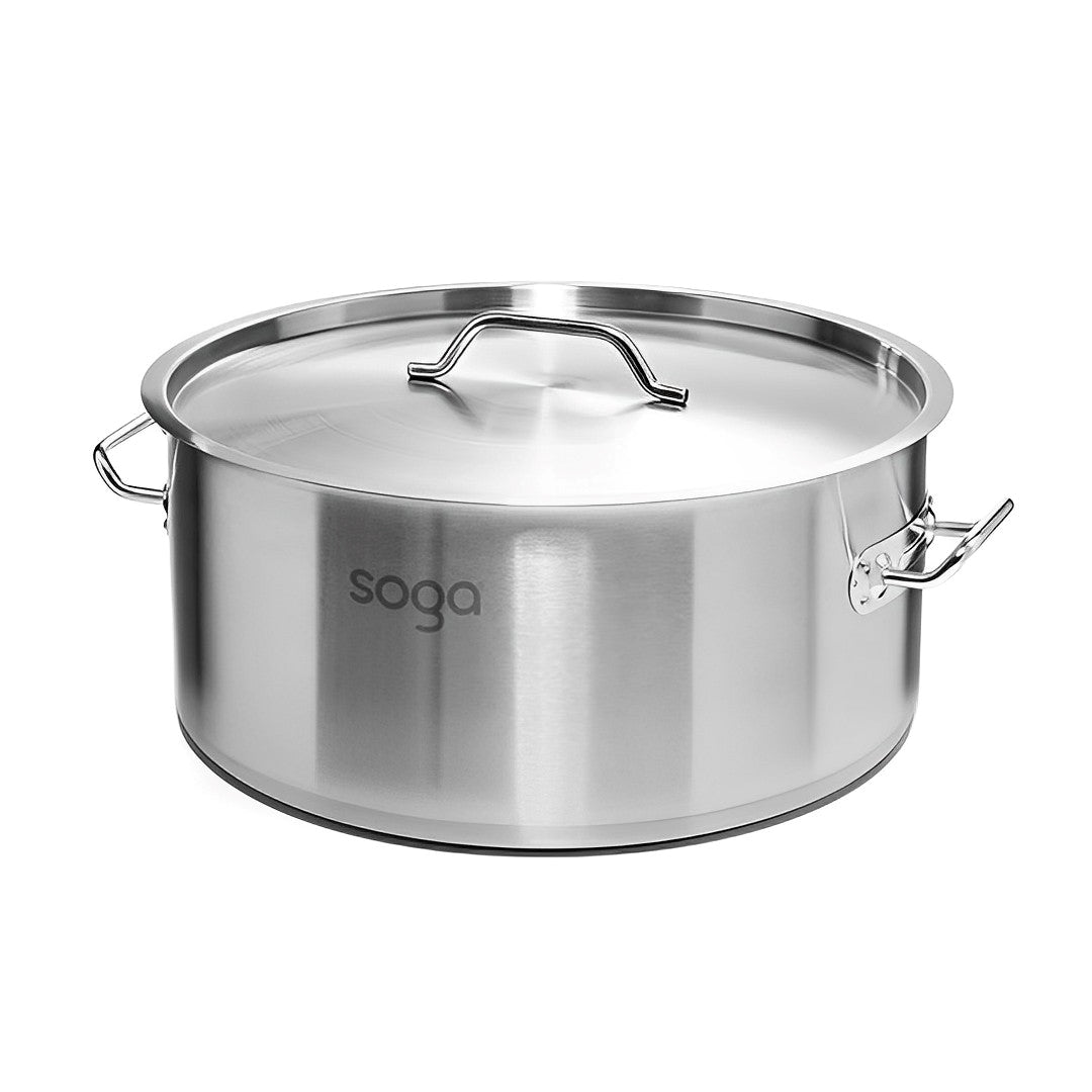 SOGA Stock Pot 58L Top Grade Thick Stainless Steel Stockpot 18/10 - Hospitality Connect