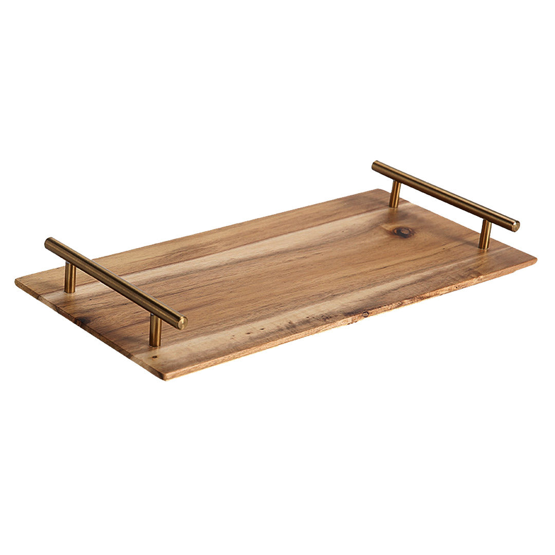 SOGA 36cm Brown Rectangle Wooden Acacia Food Serving Tray Charcuterie Board Centerpiece  Home Decor - Hospitality Connect