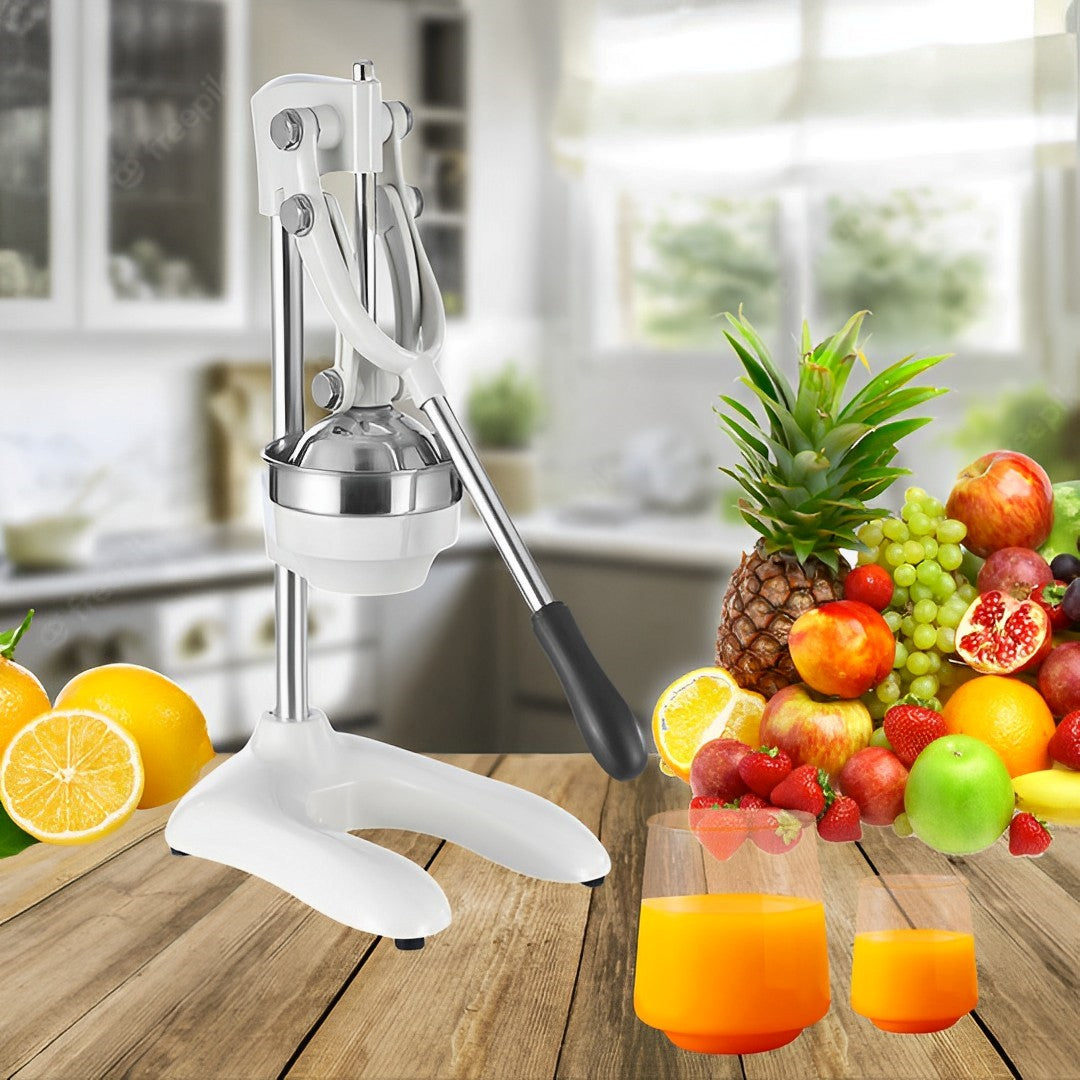 SOGA Stainless Steel Manual Juicer Hand Press Juice Extractor Squeezer Lemon Orange Citrus White - Hospitality Connect
