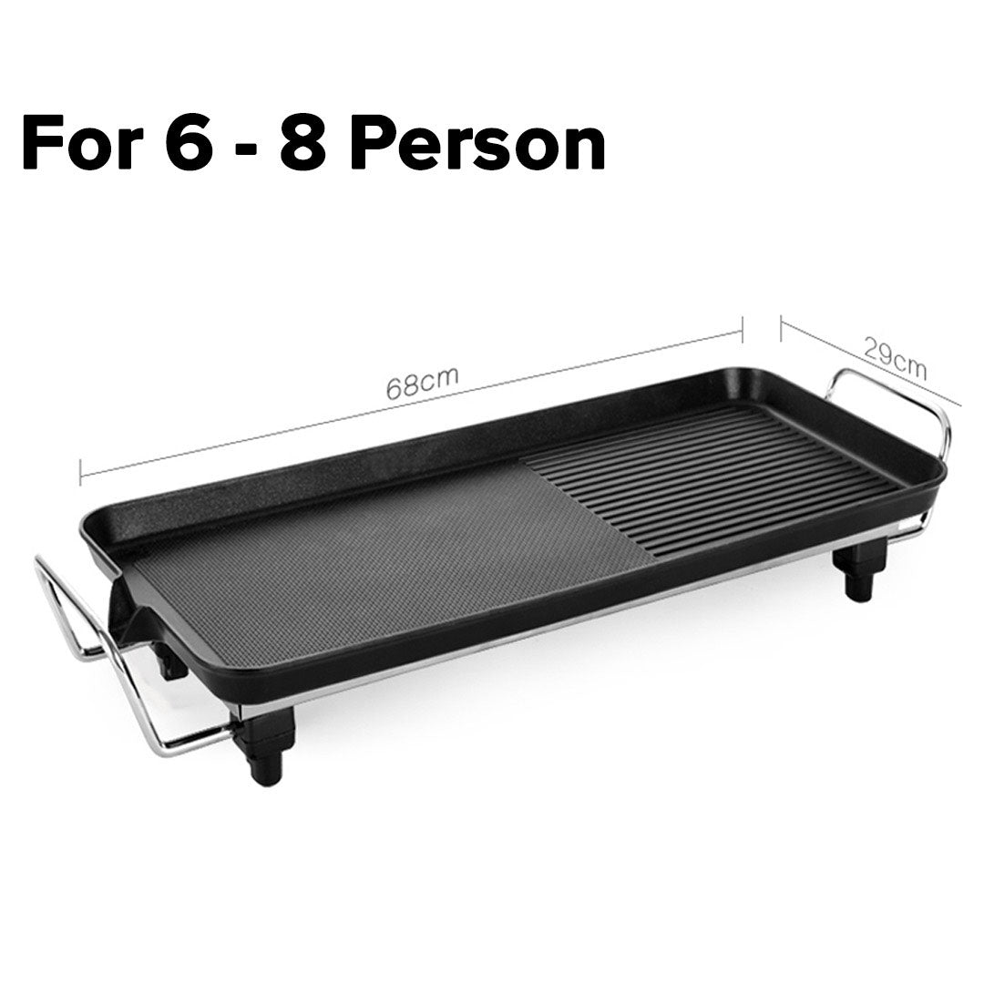 SOGA 68cm Electric BBQ Grill Teppanyaki Tough Non-stick Surface Hot Plate Kitchen 6-8 Person - Hospitality Connect