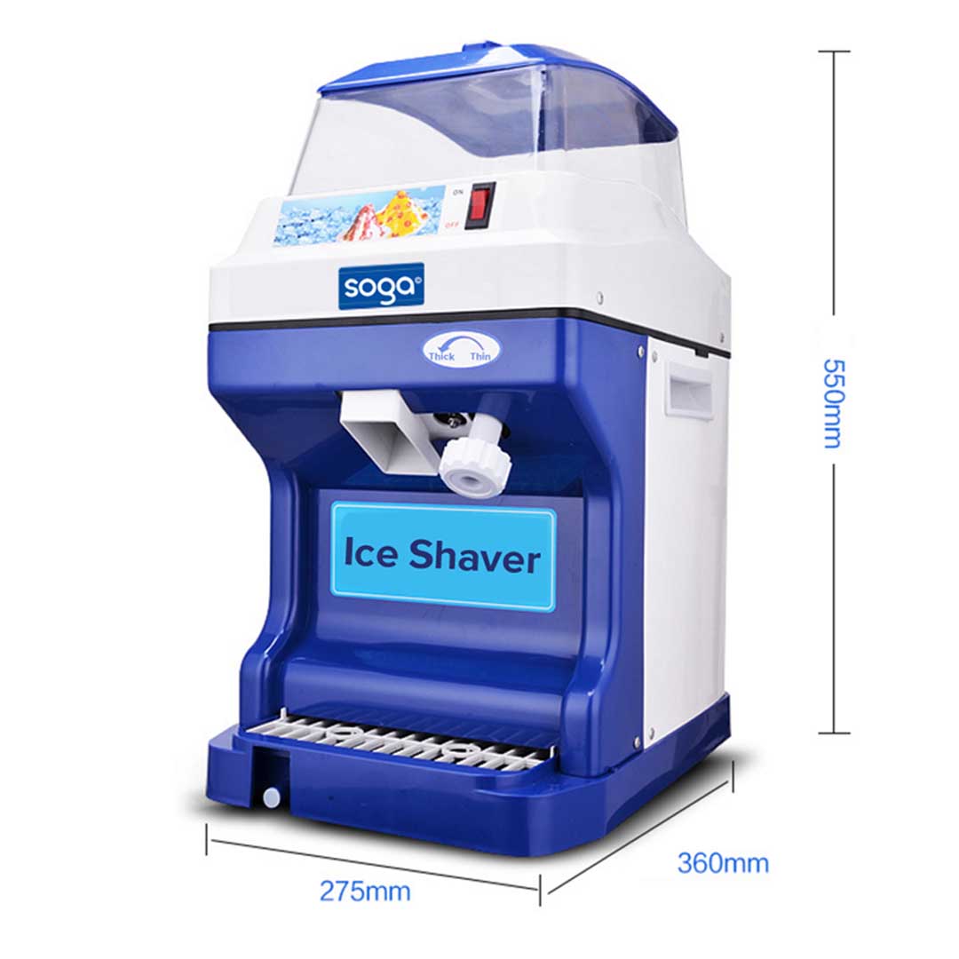 SOGA Commercial Ice Shaver Ice Crusher Slicer Smoothie Maker Machine 180KG/h - Hospitality Connect