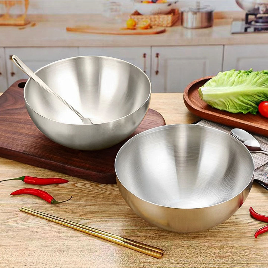 SOGA 15cm Elegant Silver Salad Bowl with Model 201 A Versatile Kitchen Essential - Hospitality Connect