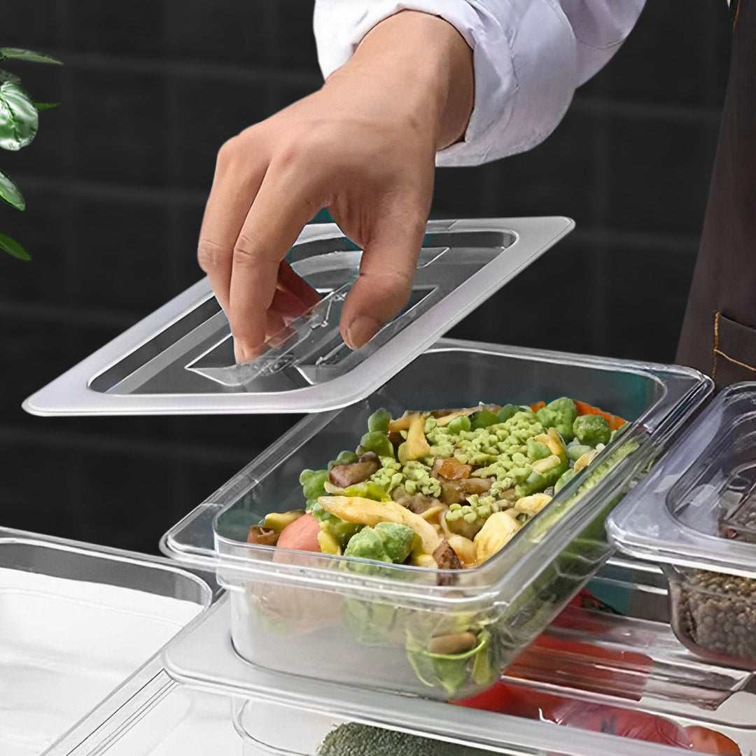 SOGA Clear Gastronorm 1/3 GN Lid Food Tray Top Cover - Hospitality Connect