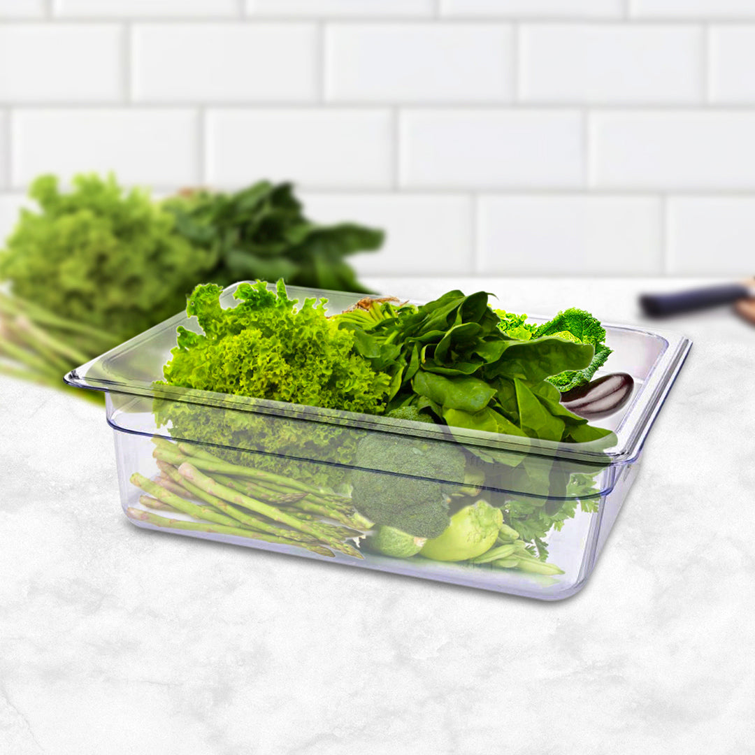 SOGA 150mm Clear Gastronorm GN Pan 1/2 Food Tray Storage - Hospitality Connect