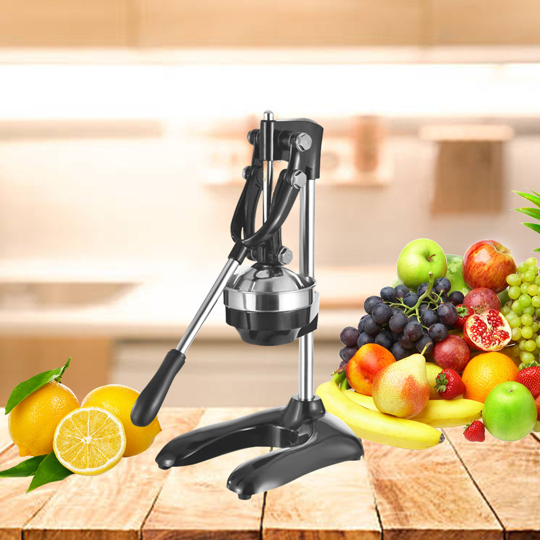 SOGA Stainless Steel Manual Juicer Hand Press Juice Extractor Squeezer Lemon Orange Citrus Black - Hospitality Connect