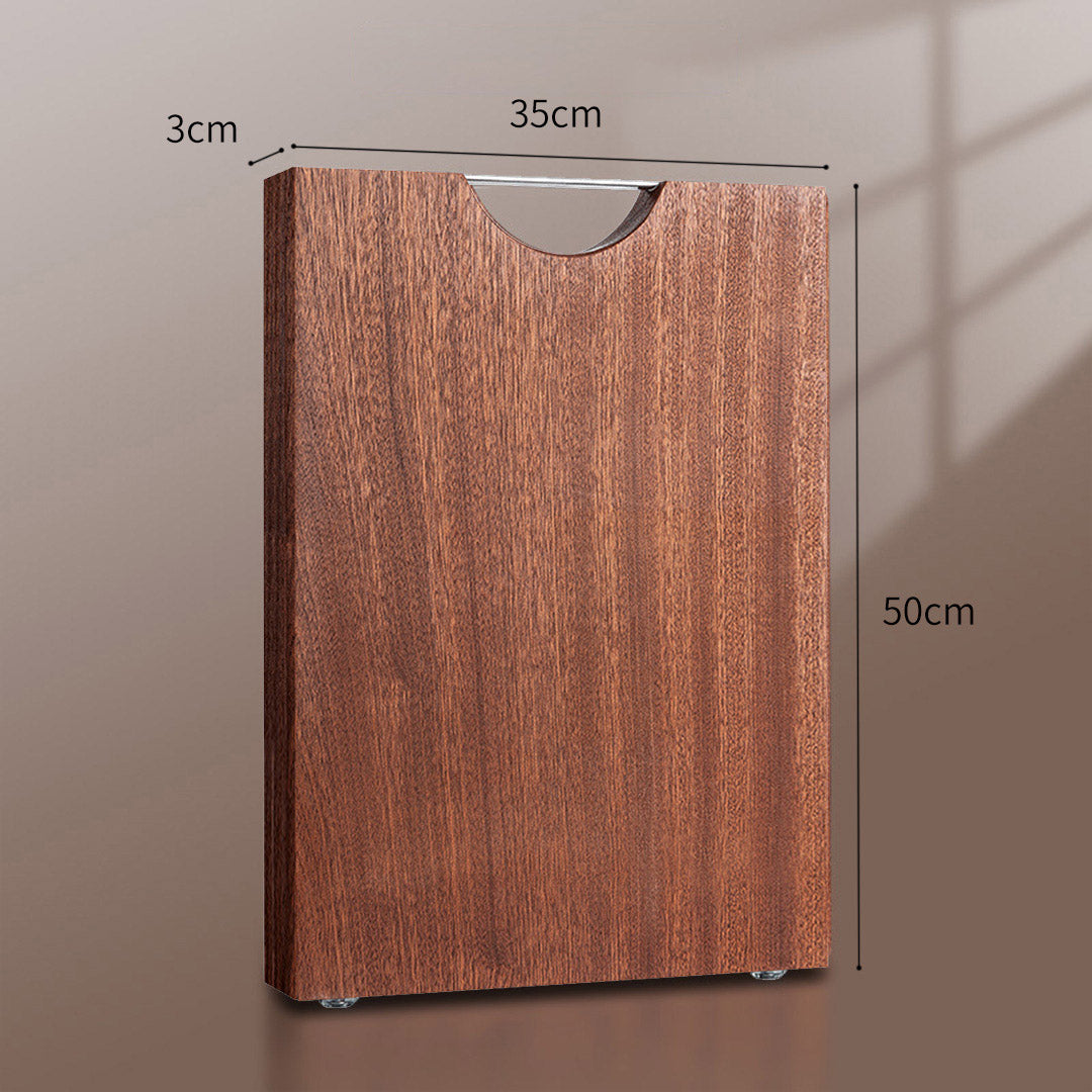 SOGA 50cm Rectangular Wooden Ebony Butcher Block Non-slip Chopping Food Serving Tray Charcuterie Board - Hospitality Connect