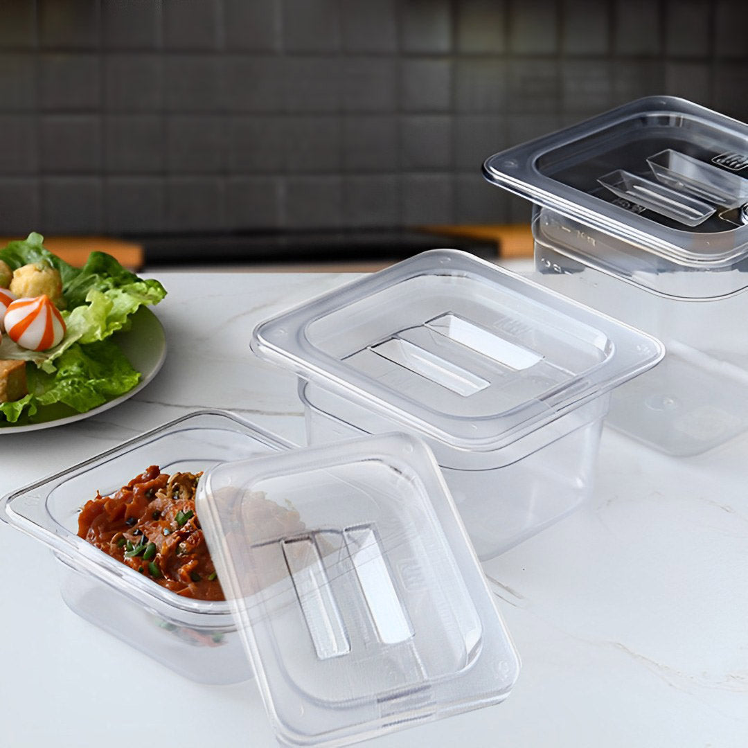 SOGA Clear Gastronorm 1/6 GN Lid Food Tray Top Cover - Hospitality Connect