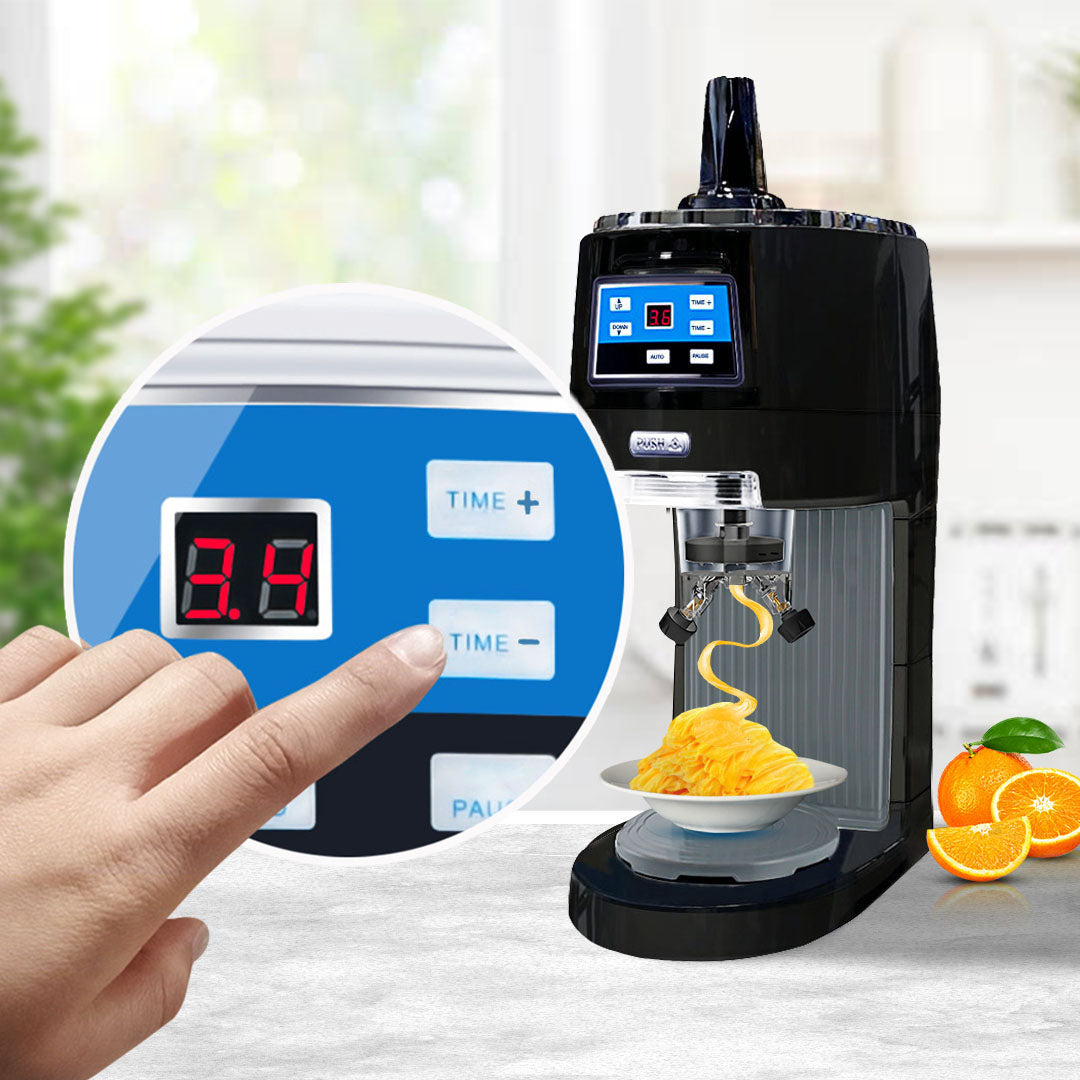 SOGA 300 Watts Electric Ice Shaver Automatic Crusher Slicer Commercial Machine 70kgs/h Black - Hospitality Connect