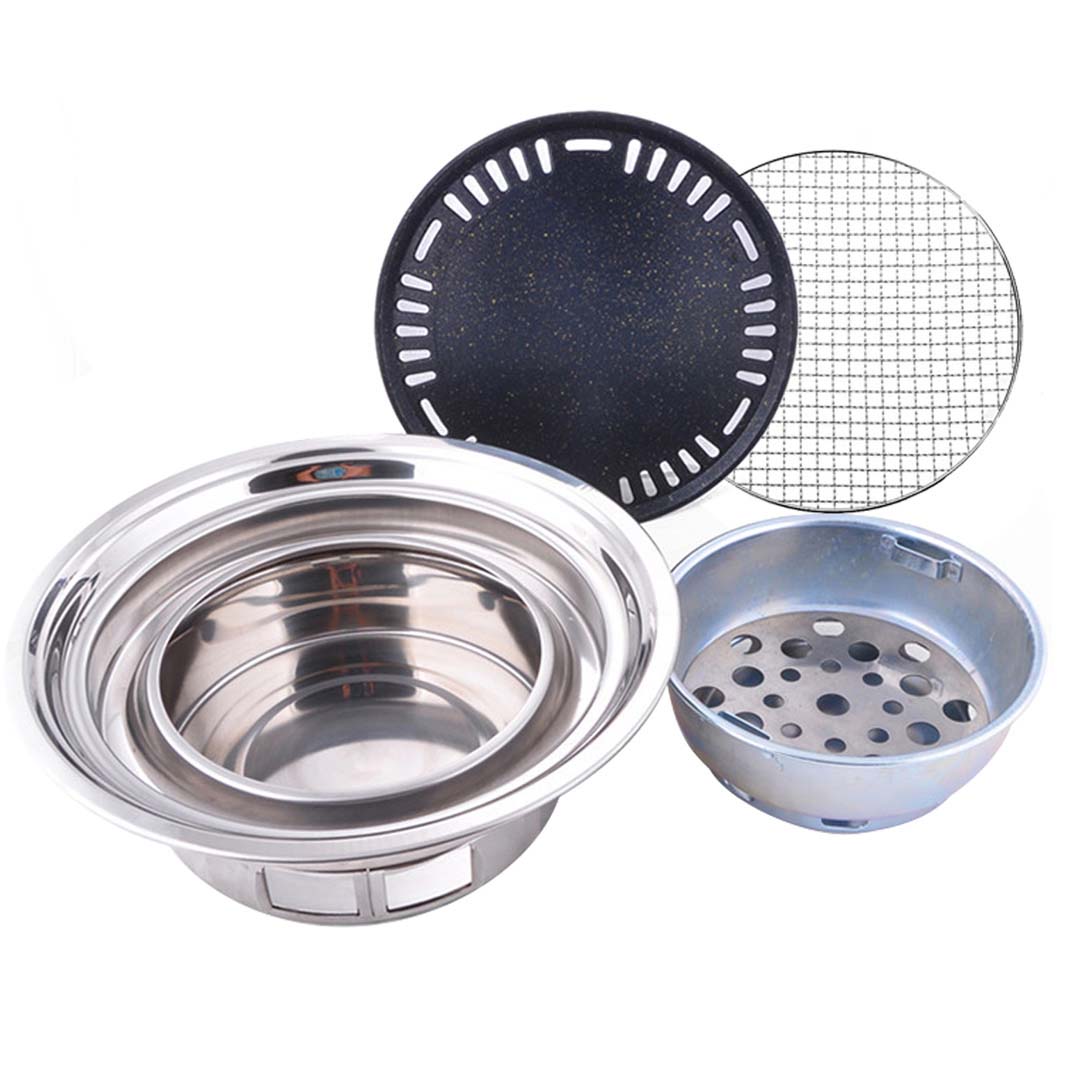 SOGA BBQ Grill Stainless Steel Portable Smokeless Charcoal Grill Home Outdoor Camping - Hospitality Connect