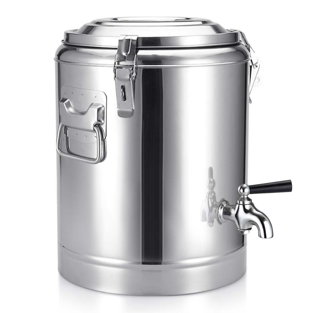 SOGA 30L Stainless Steel Insulated Stock Pot Dispenser Hot & Cold Beverage Container With Tap - Hospitality Connect