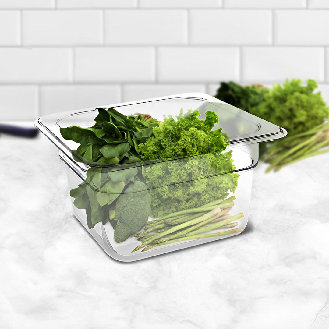 SOGA 150mm Clear Gastronorm GN Pan 1/6 Food Tray Storage - Hospitality Connect