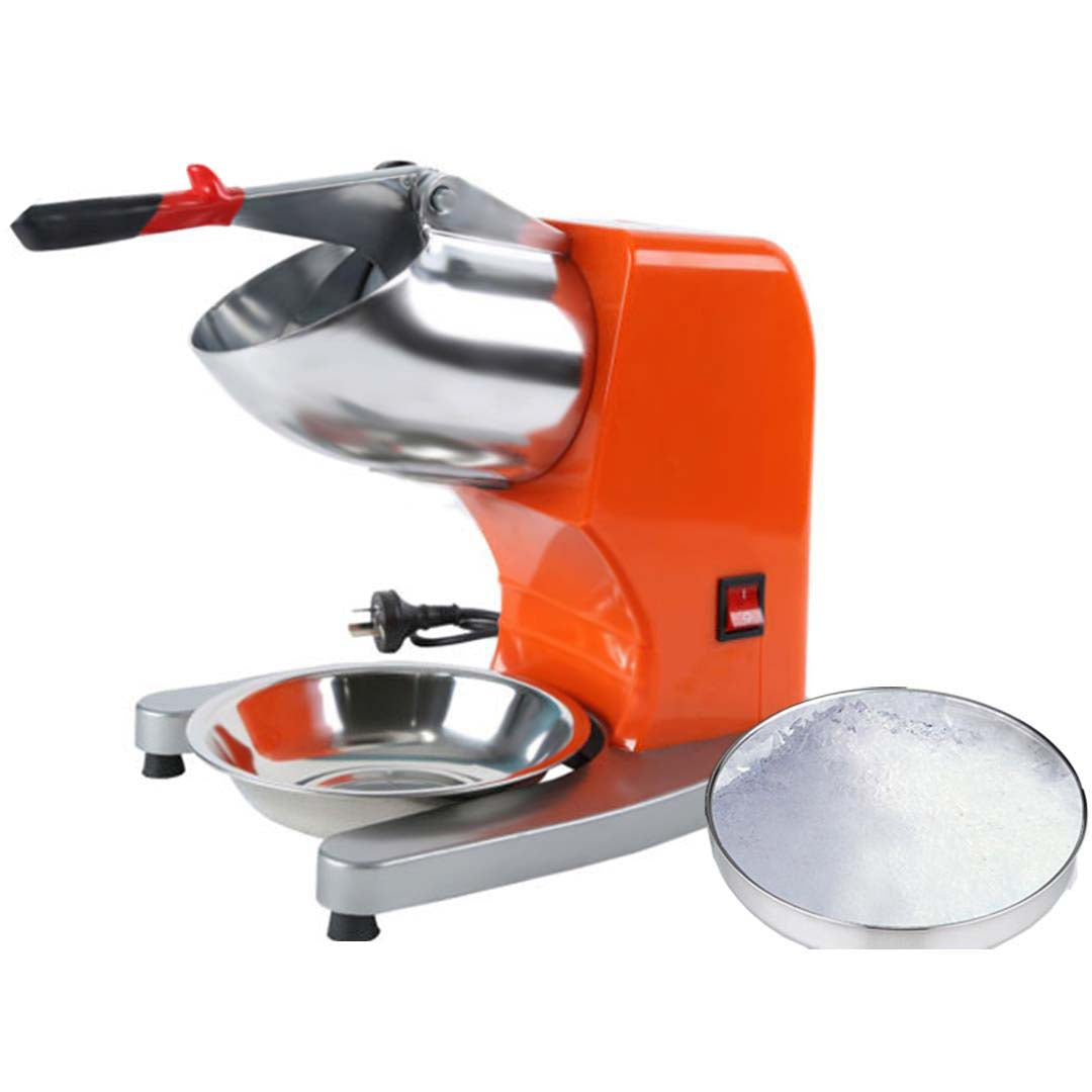 SOGA Ice Shaver Electric Stainless Steel Ice Crusher Slicer Machine Commercial Orange - Hospitality Connect