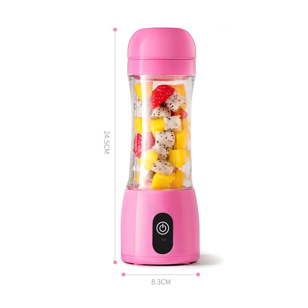 SOGA 2X 380ml Portable Mini USB Rechargeable Handheld Fruit Mixer Juicer White - Hospitality Connect