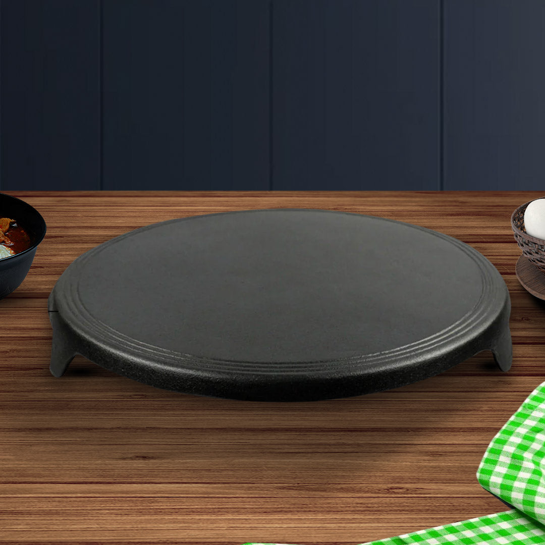 SOGA 33CM Reversible Round Cast Iron Crepes Pan Baking Cookie Pancake Pizza Bakeware - Hospitality Connect