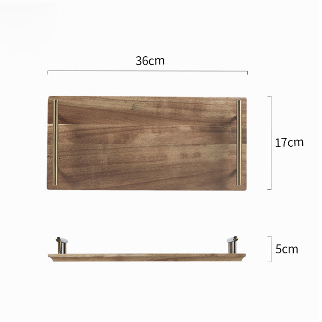 SOGA 36cm Brown Rectangle Wooden Acacia Food Serving Tray Charcuterie Board Centerpiece  Home Decor - Hospitality Connect