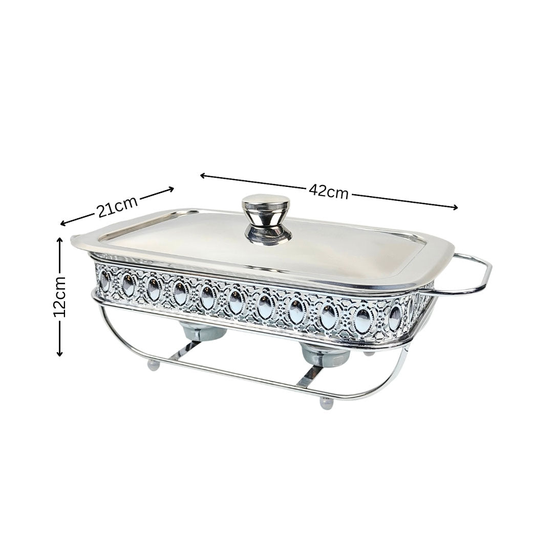 SOGA 2L Lace Edge Dining Stove Silver Color Portable Dining Cooking Appliance for Kitchen Essential - Hospitality Connect