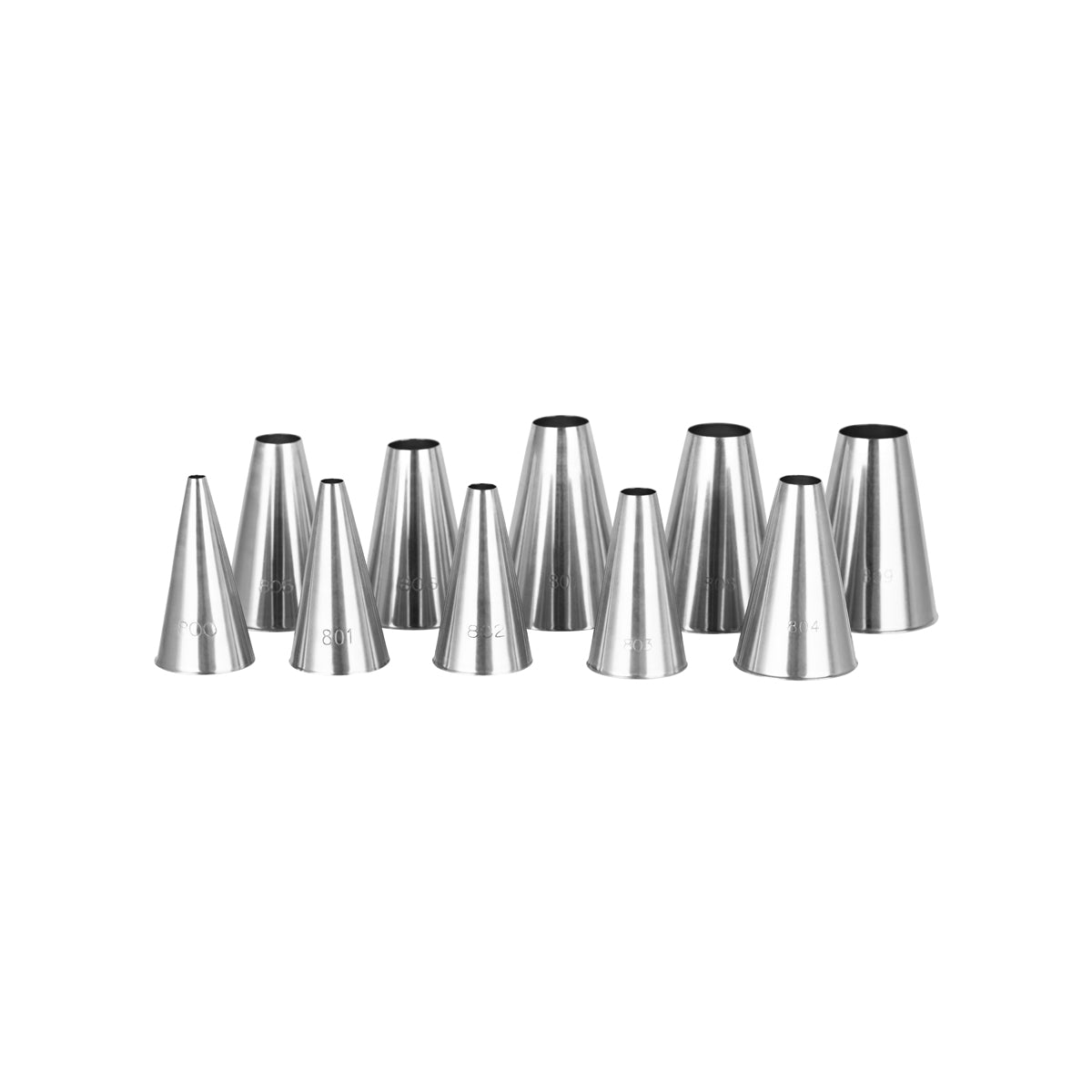TUBES S/S 10pc PLAIN no 0-9 - Hospitality Connect