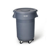 KitchenKnock Round - Tall - Grey -  80L - af07053 014727 - Hospitality Connect