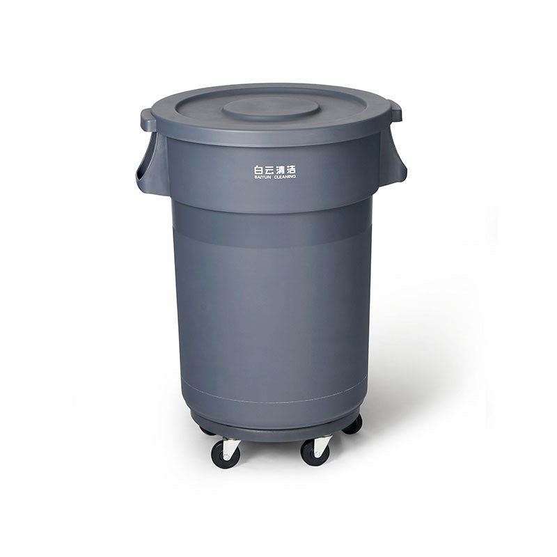 KitchenKnock Round - Tall - Grey -  80L - af07053 014727 - Hospitality Connect