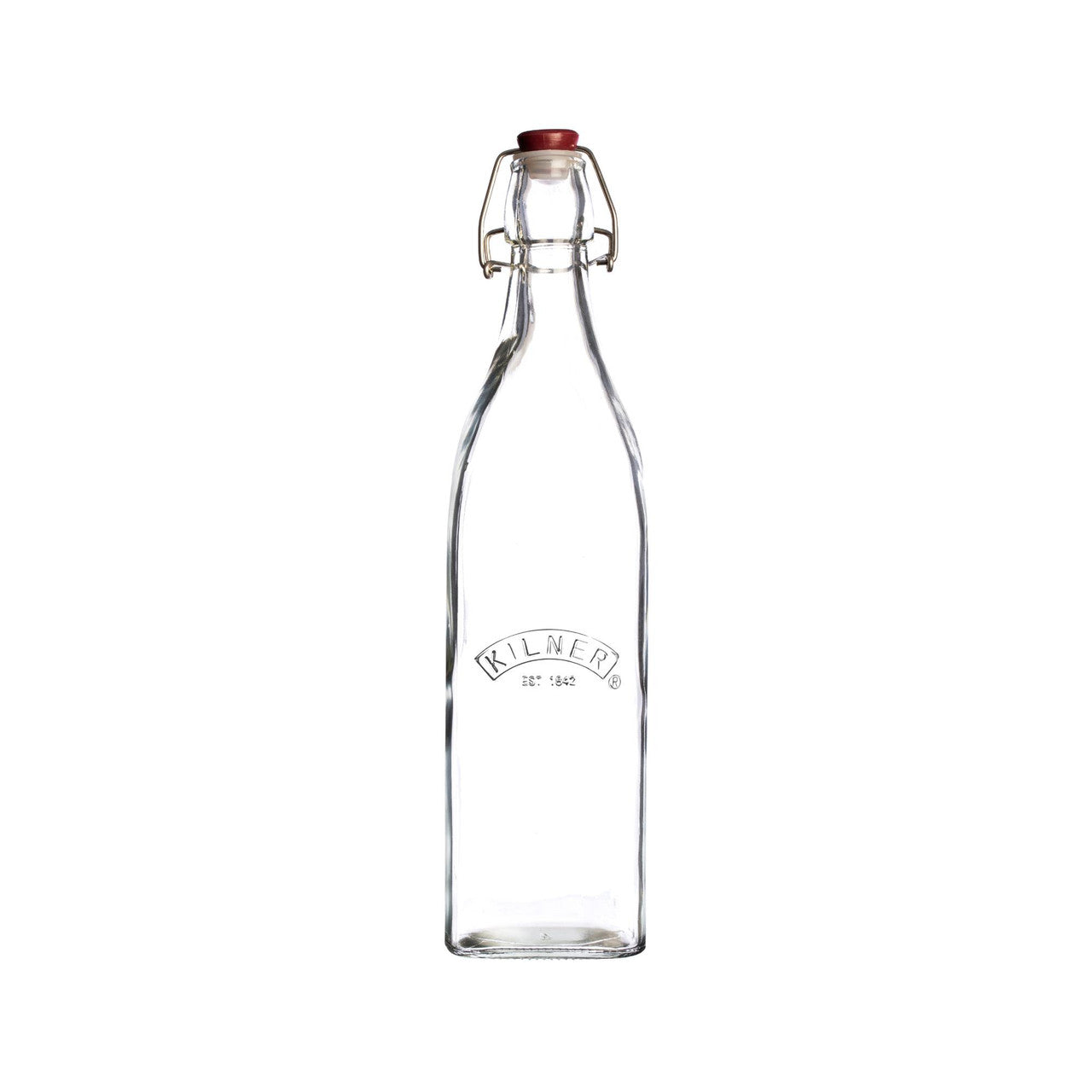 KILNER Square Clip Top Bottle, 1 Litre - Hospitality Connect