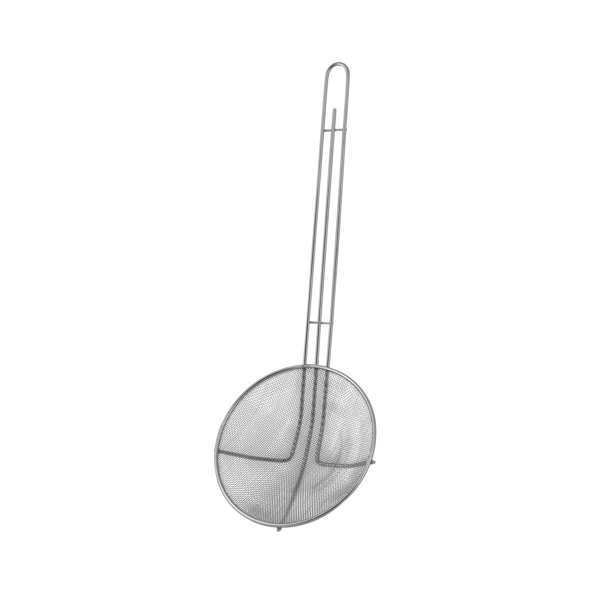 CHEF INOX SKIMMER FINE MESH SQUARE CHROME PLTD 160xHDL350mm