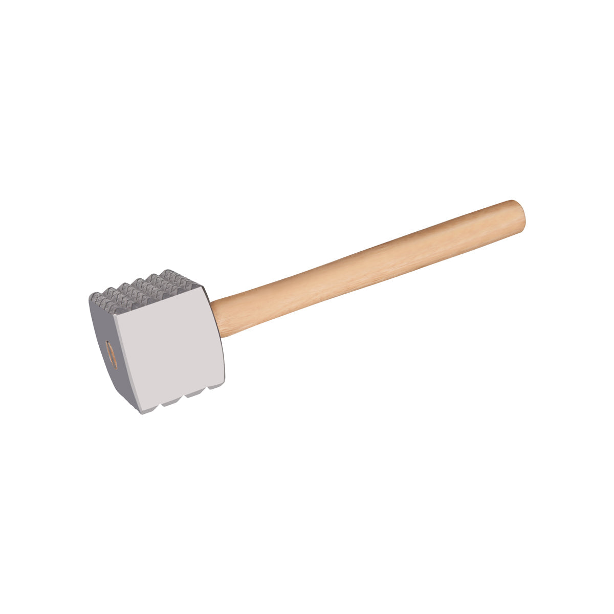 CHEF INOX MEAT HAMMER ALUMINIUM w/WOOD HDL 330X65mm - Hospitality Connect