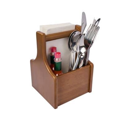 KH HAND KRAFT TABLE CADDY SINGLE COMP 140 X 140 X 200mm - Hospitality Connect