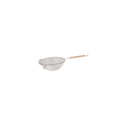 CHEF INOX STRAINER-MEDIUM S/S MESH 160mm WOOD HDL