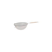 CHEF INOX STRAINER-MEDIUM S/S MESH 200mm WOOD HDL