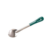 CHEF INOX BASTING SPOON SOLID S/S 100x70x330mm GREEN HDL
