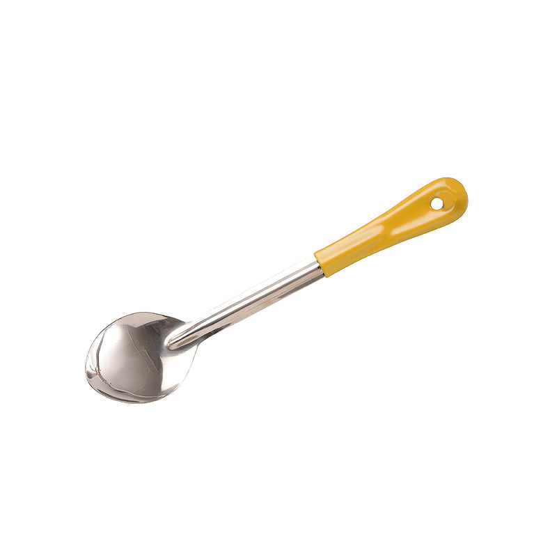 CHEF INOX BASTING SPOON SOLID S/S 100x70x330mm YELLOW HDL