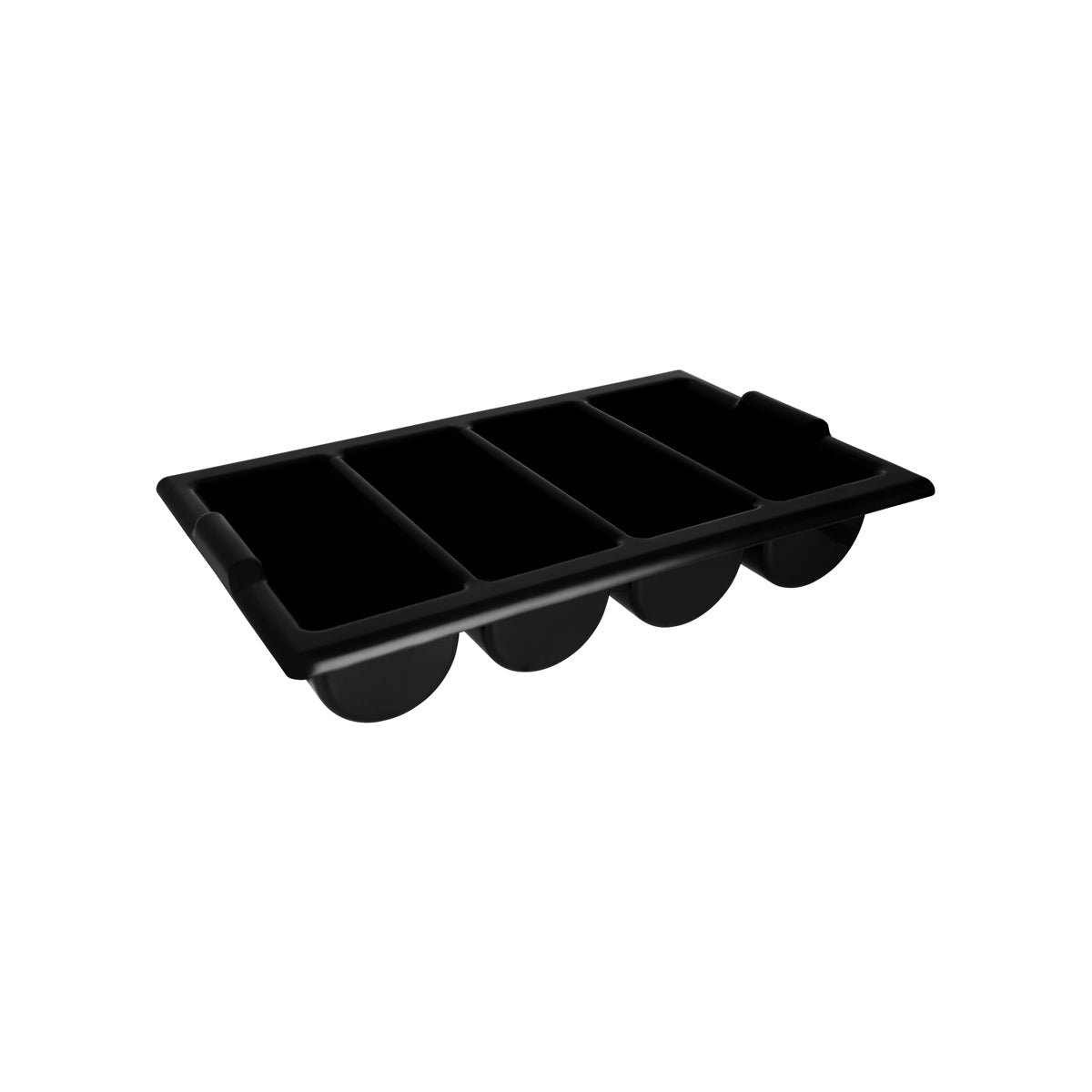CHEF INOX CUTLERY BOX BLK 4 COMPARTMENT L550xW330xH100mm - Hospitality Connect