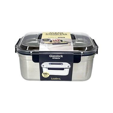 GLASSLOCK ChefTopf Stainless Airtight Food Storage 3460ml - Hospitality Connect