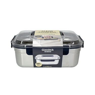 GLASSLOCK ChefTopf Stainless Airtight Food Storage 2690ml - Hospitality Connect