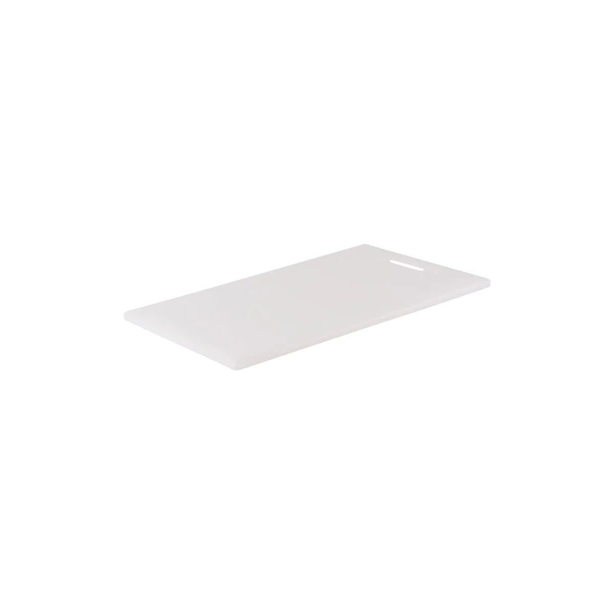 CHEF INOX CUTTING BOARD HACCP w/HDL PE 250x400x12mm WHITE - Hospitality Connect