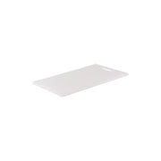 CHEF INOX CUTTING BOARD HACCP w/HDL PE 250x400x12mm WHITE - Hospitality Connect
