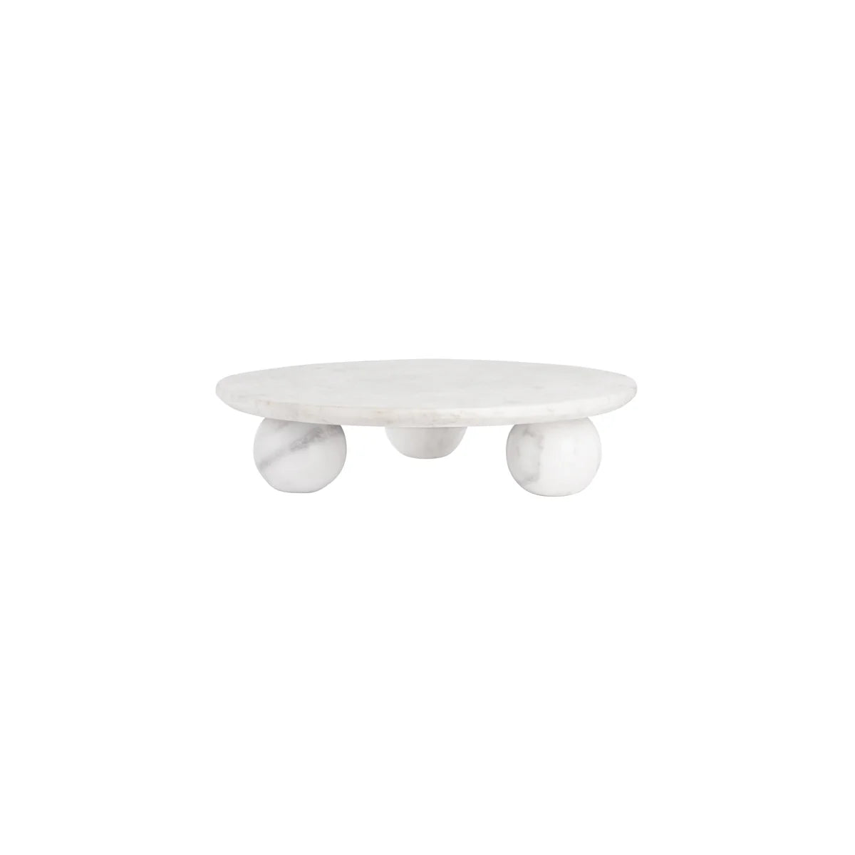 CHEF INOX SERVE ROUND BOARD MARBLE L/BALL FEET 350x100mm - Hospitality Connect