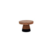 CHEF INOX SERVE RND DISPLAY WHITE M/WOOD METAL LEGS 300x90mm
