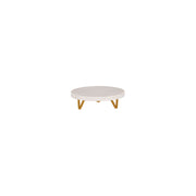 CHEF INOX SERVE RND MARBLE DISPLAY STAND METAL LEGS 200x55mm