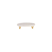 CHEF INOX SERVE RND MARBLE DISPLAY STAND METAL LEGS 230x55mm
