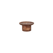 CHEF INOX SERVE ROUND CAKE STAND PILAR ACACIA 200x100mm