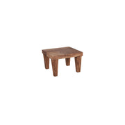 CHEF INOX SERVE SQR STAND w/LEGS ACACIA WOOD 210x210x140mm