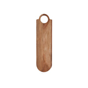 CHEF INOX SERVE OVAL BOARD w/LOOP HDL ACACIA 560x150x15mm