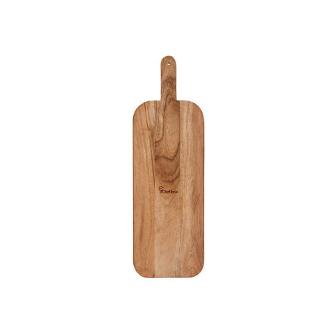 CHEF INOX SERVE PADDLE BOARD w/BLK INLAY ACACIA 560x180x15mm
