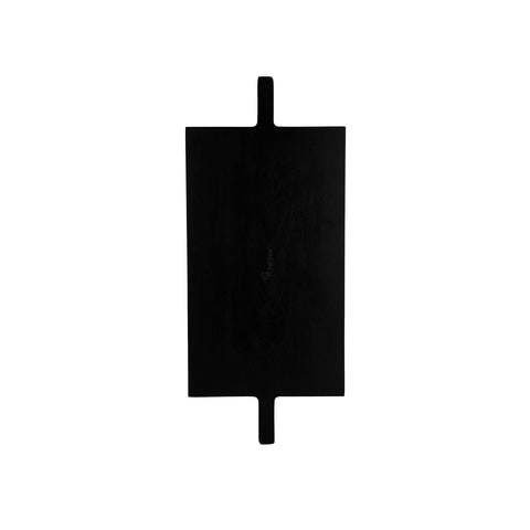 CHEF INOX SERVE PADDLE BOARD BLK w/2HDLS ACACIA 580x254x15mm