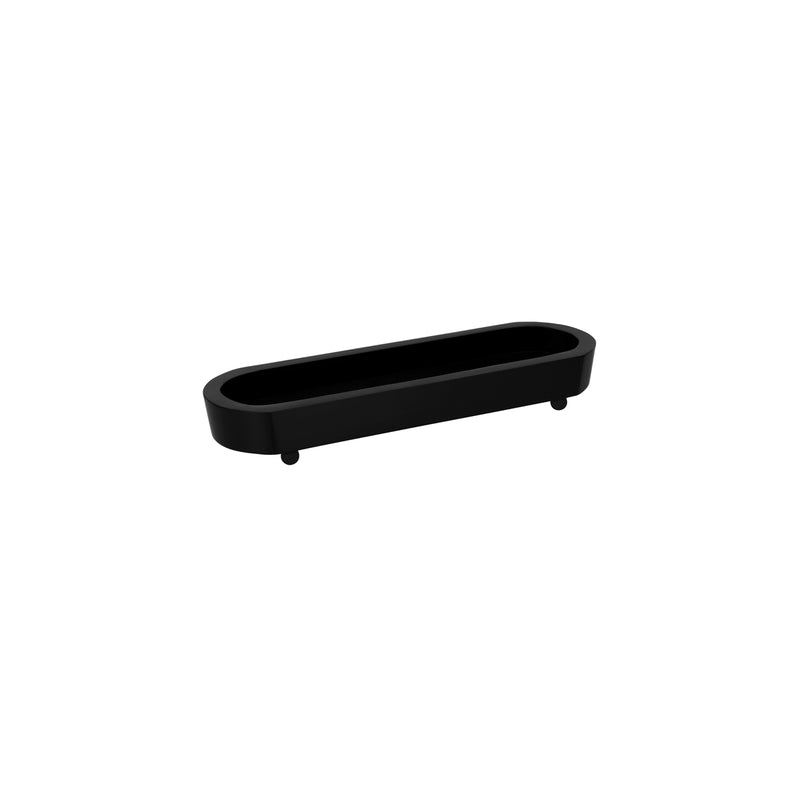 CHEF INOX SERVE OVAL SERVER BLACK FOOTED ACACIA 420x130x52mm