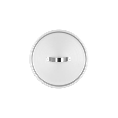 Chef Inox Premier cover for 7.0L anodised aluminium pan, 260mm, with a handle and vent hole, fits large cookware.
