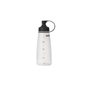 Chef Inox soft squeeze bottle with black cap, 400ml, used for sauces or dressings, made of durable plastic.
