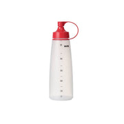 Chef Inox soft squeeze bottle with red cap, 550ml, used for sauces, dressings, or condiments in kitchen and food service.