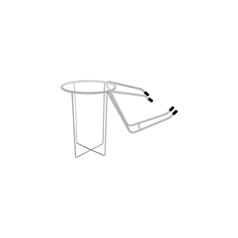 Chef Inox display stand for model 4110, 130mm size, sturdy table stand with a sleek metallic finish for showcasing products.